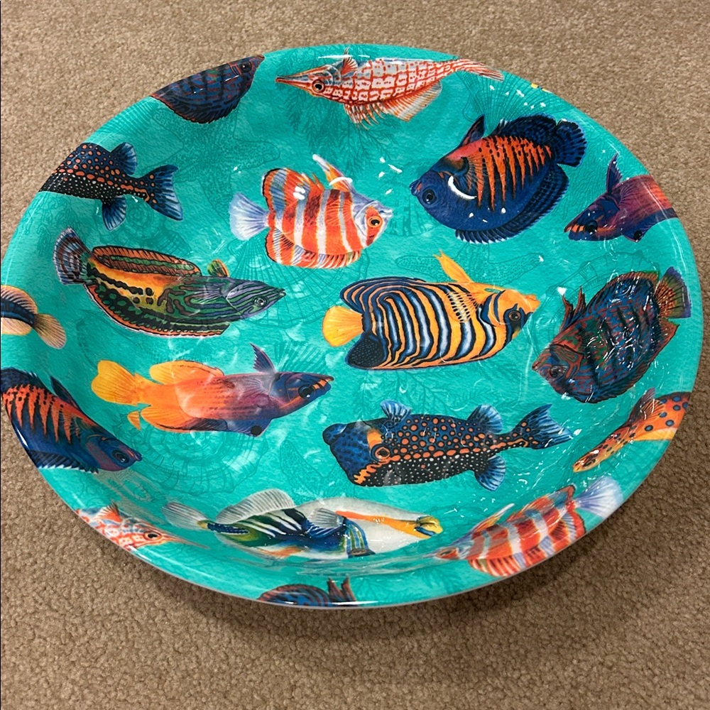 Colorful Fish Design Large Bowl - Picture 2 of 3